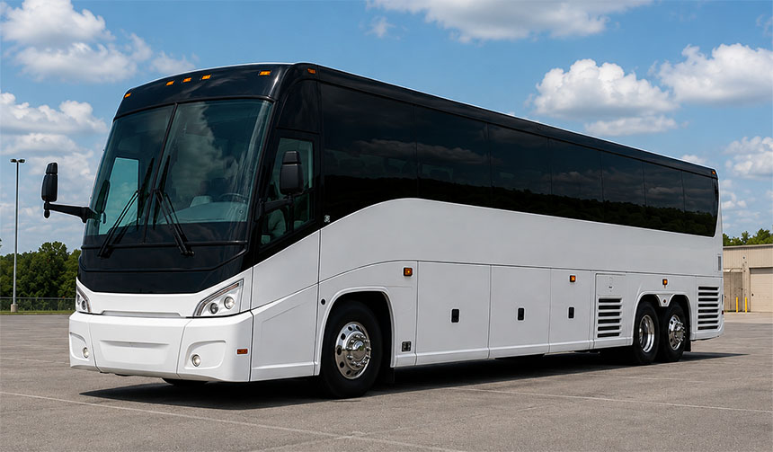 56-passenger charter bus in Milwaukee, WI